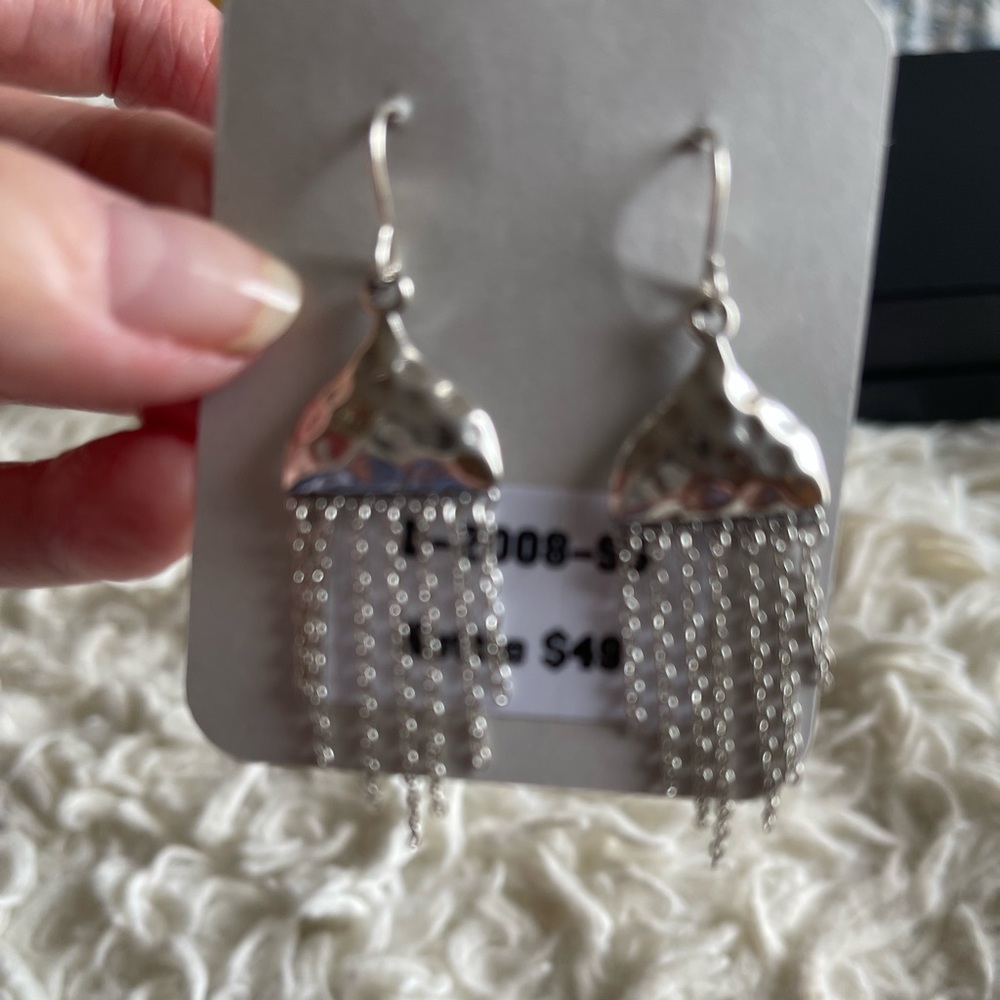 Sterling silver dangle earrings